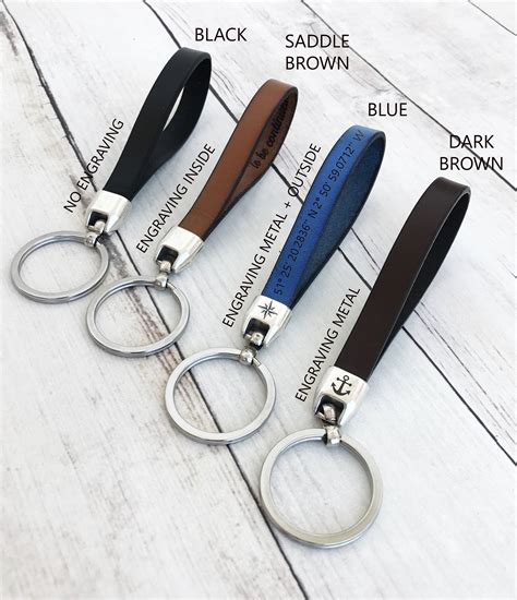 mens designer keyrings|engraved keychains for men.